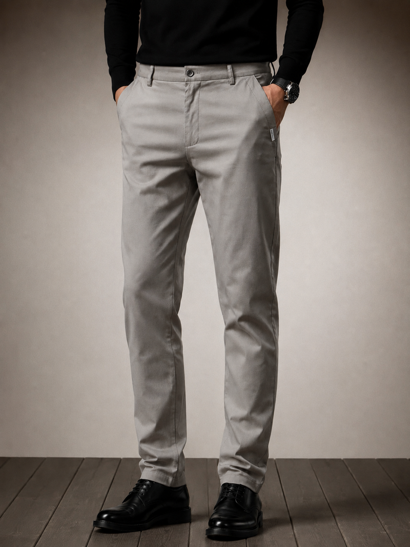 Pure Cotton Slim Fit Byxor
