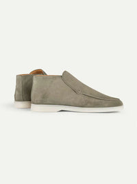 Pistagegrön city-loafer