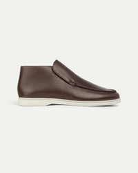 Chokladbrun läderloafer