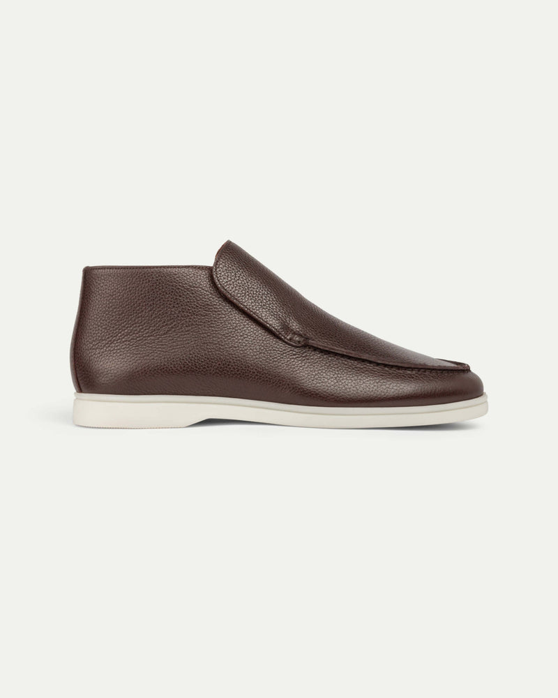 Chokladbrun läderloafer